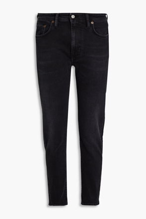 Calvin Klein Plain Mom Jeans, Denim Black at John Lewis & Partners