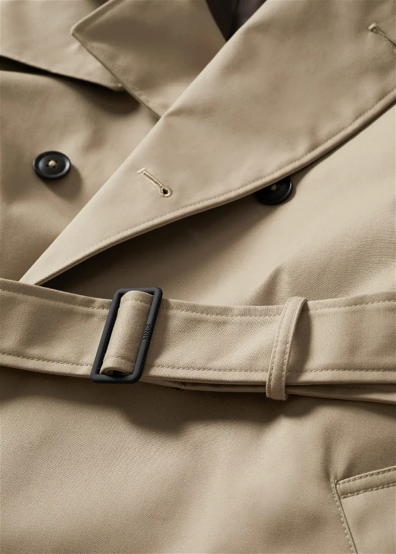 Classic water-repellent trench coat