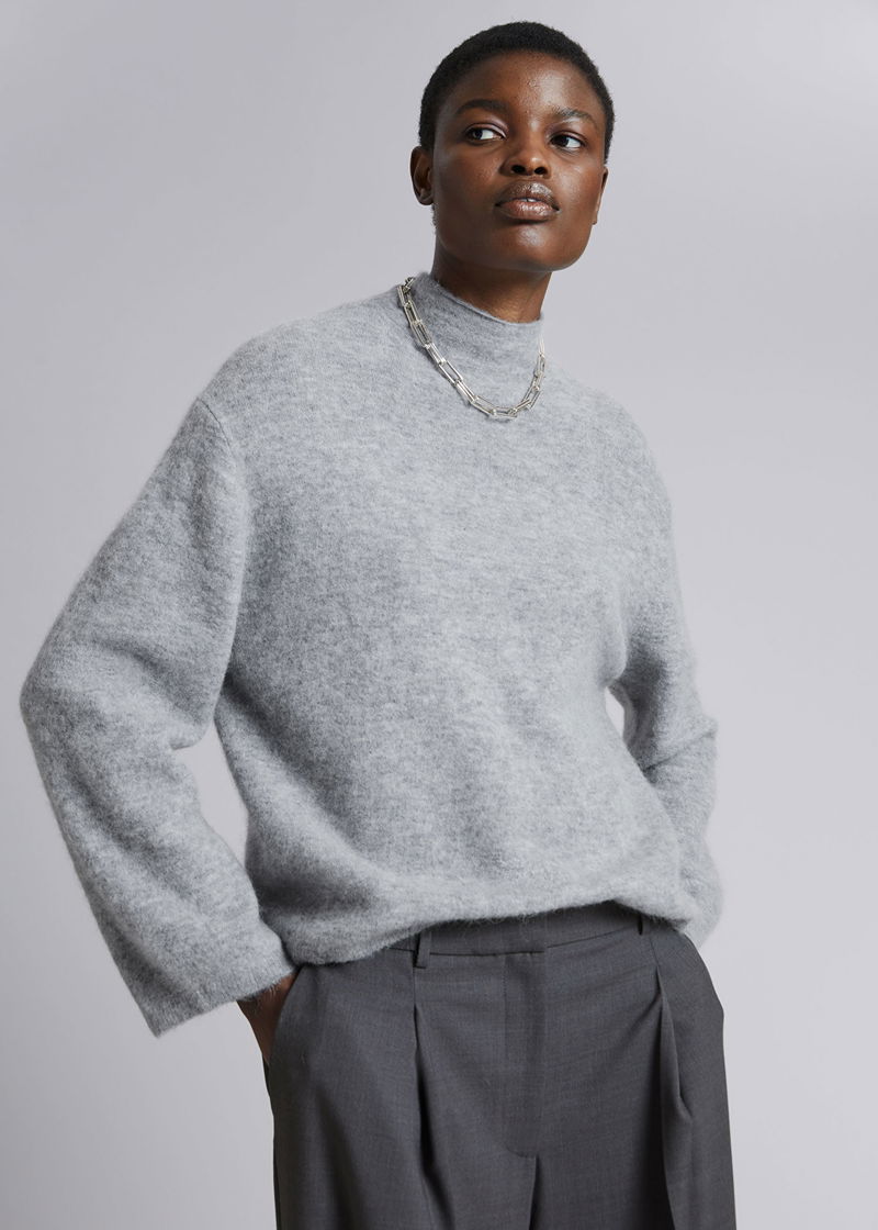 OTHER STORIES Mock Neck Knit Jumper endource