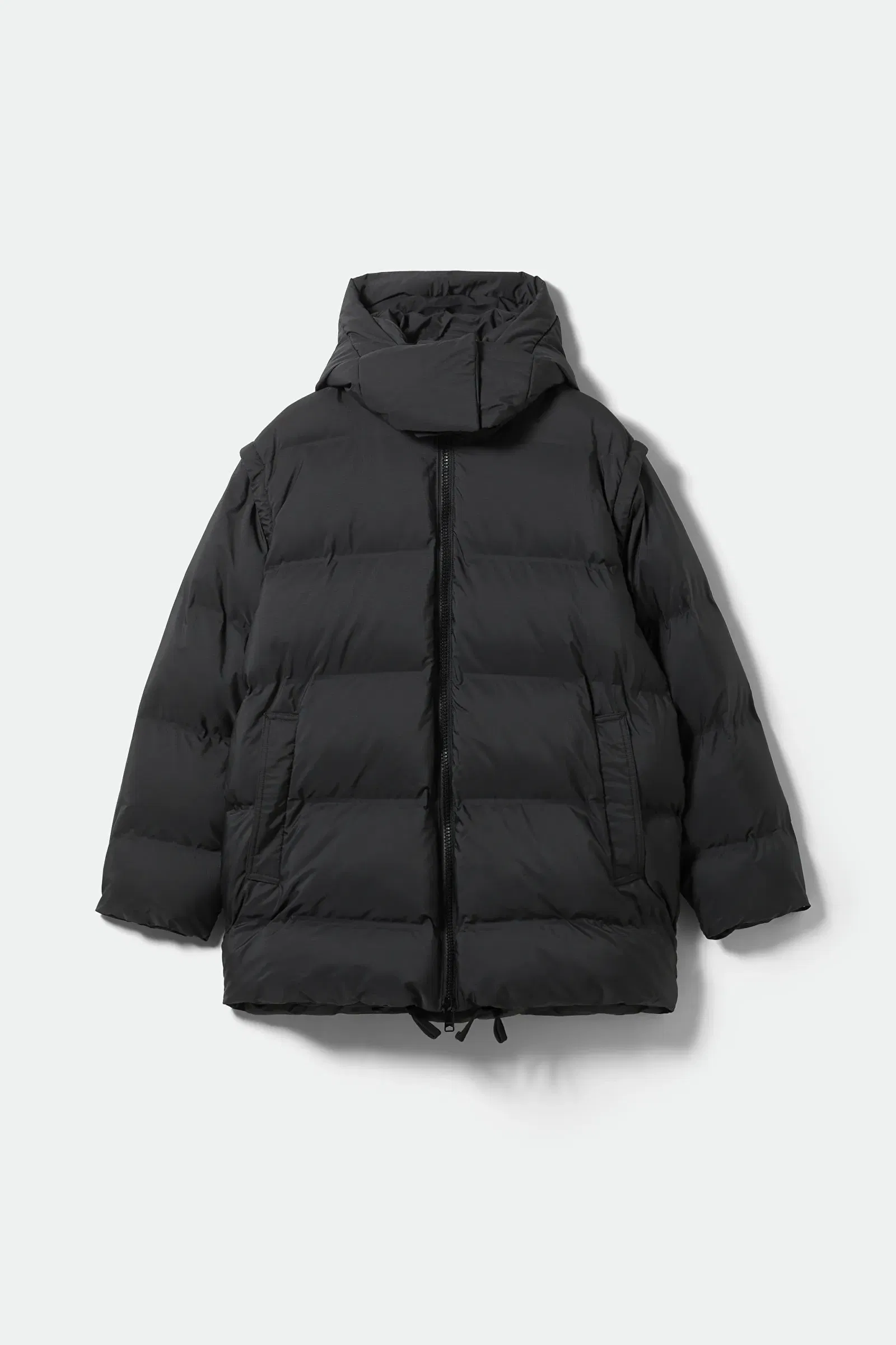 WEEKDAY Air Puffer Jacket in Black | endource