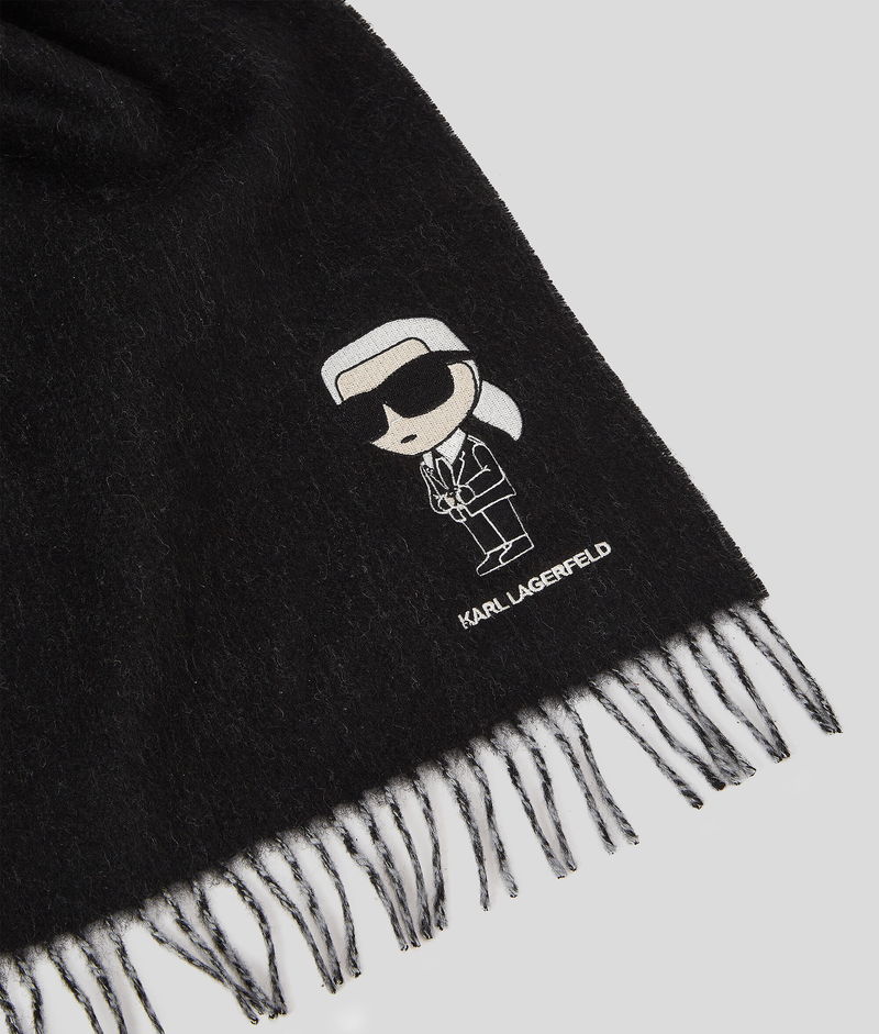 KARL LAGERFELD K/Ikonik Wool Scarf endource