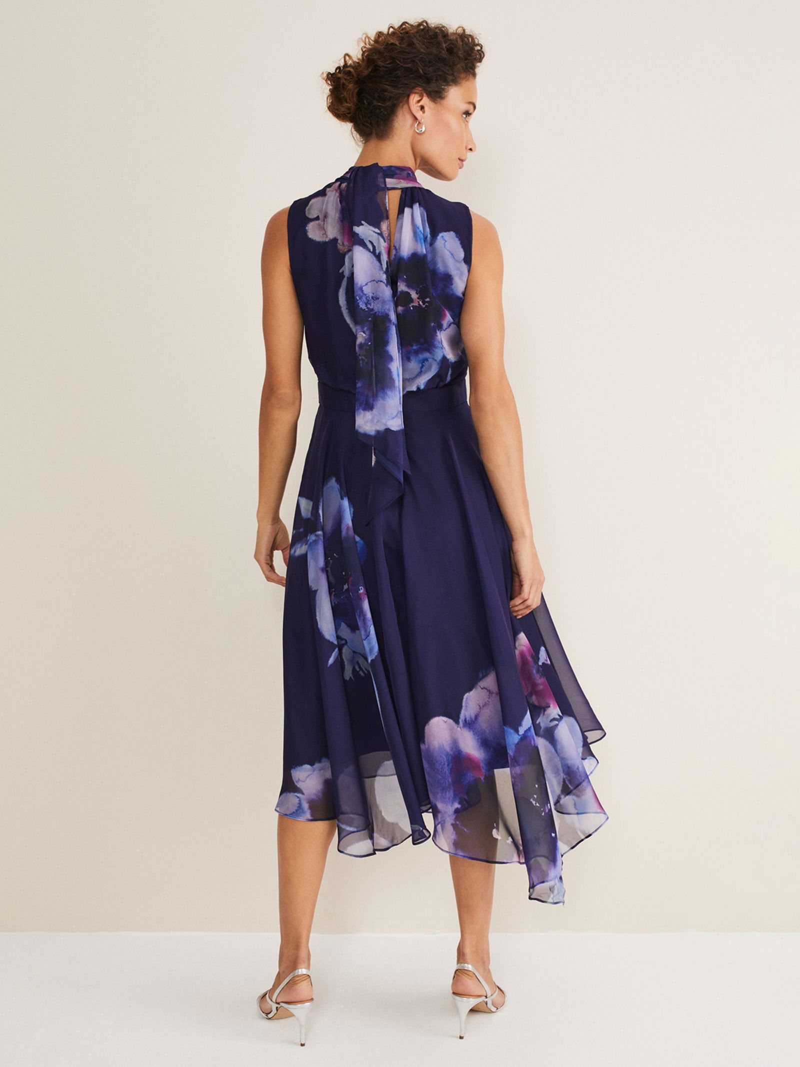 midi sleeveless summer dresses Summer Print Sleeveless Midi Sundress, M