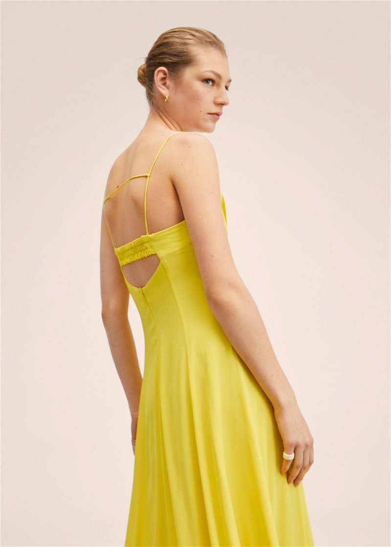 Mango PLISI - Maxi dress - pastel yellow/light yellow - Zalando.ie