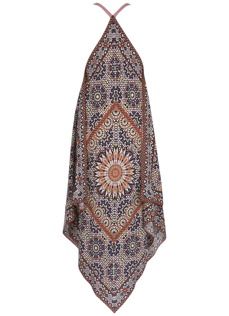 mint velvet melanie print beaded dress Mint Velvet Women's Linen Beaded Mini Dress - Brown