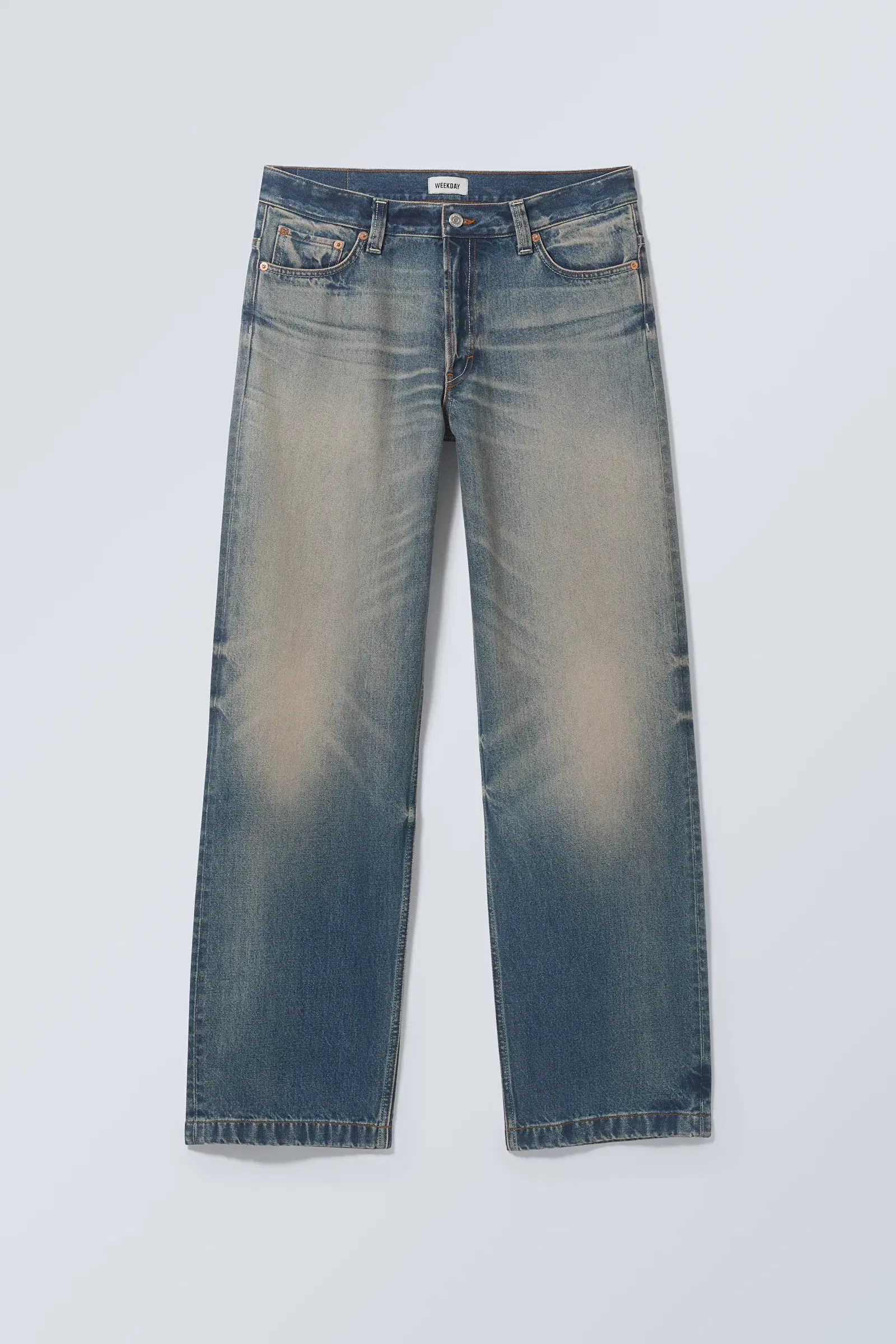 WEEKDAY Sphere Low Relaxed Jeans in Venice Blue | endource
