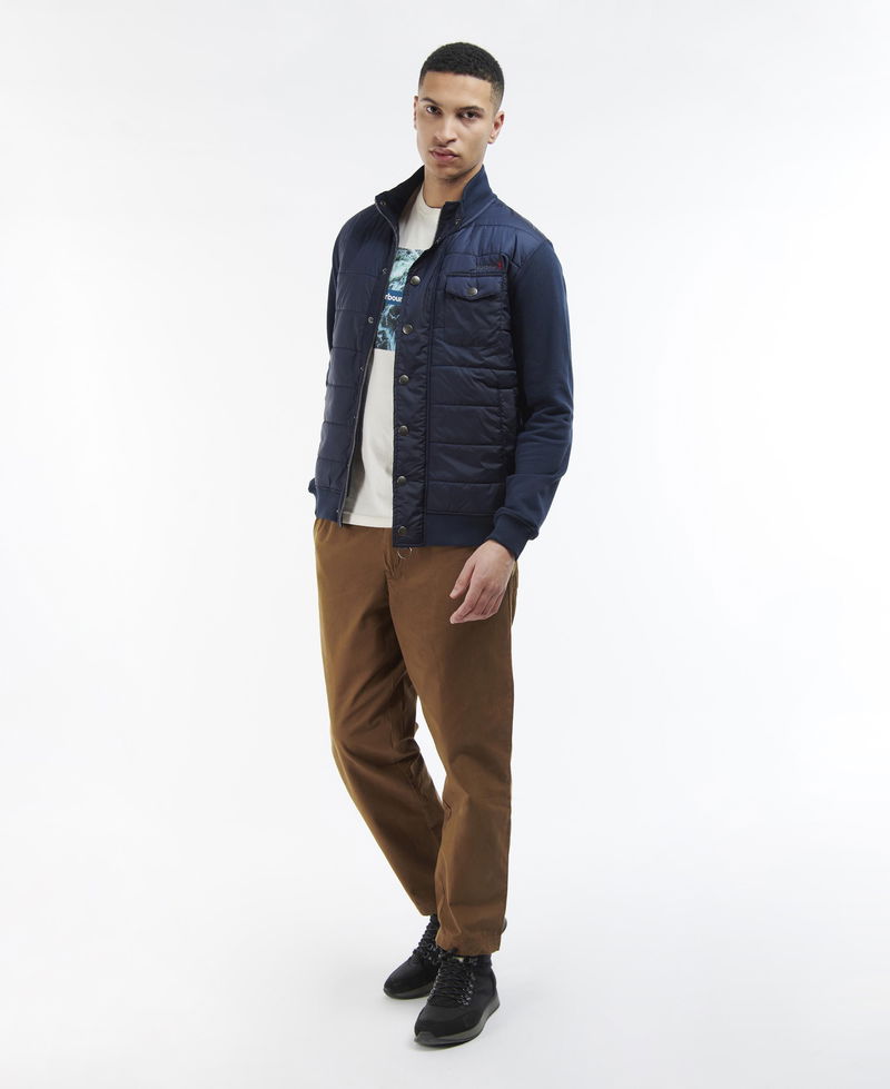 Barbour Brigade Zip Through in Navy | Endource