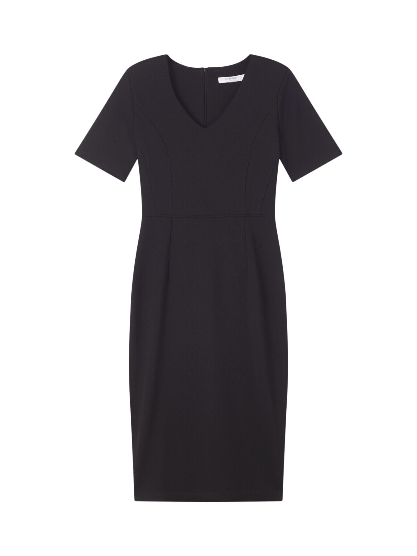 L.K. BENNETT Natasha Fitted Dress in Black | Endource