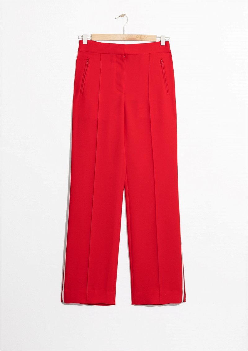 Reiss Petra The Upside Striped Elasticated Trousers