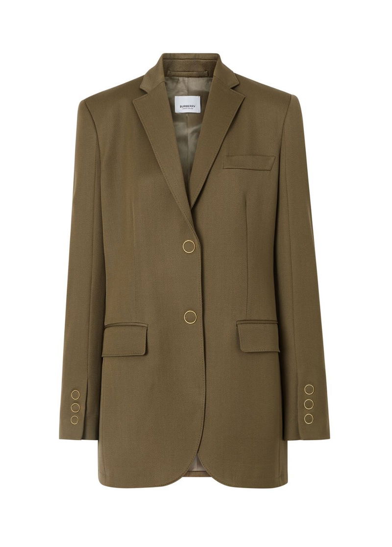 BURBERRY PressStud Wool Twill Tailored Jacket Endource