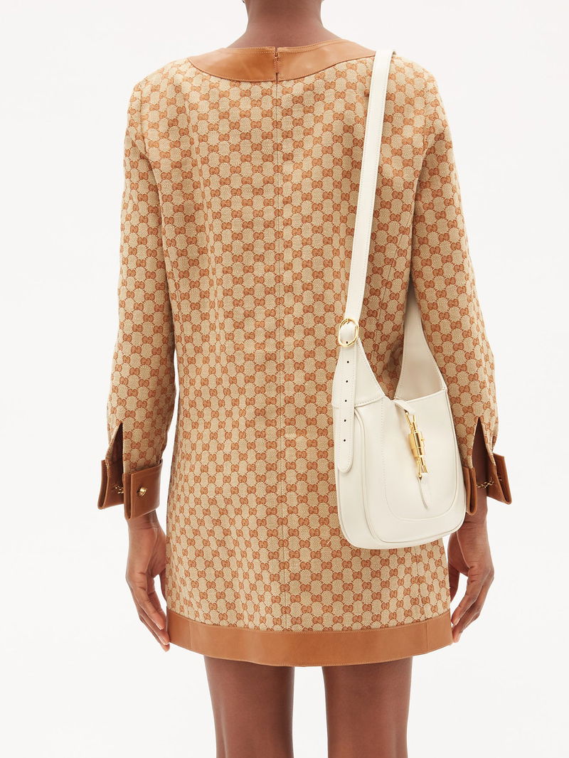 gucci linen dress Gucci GG jacquard linen shirt dress Gucci