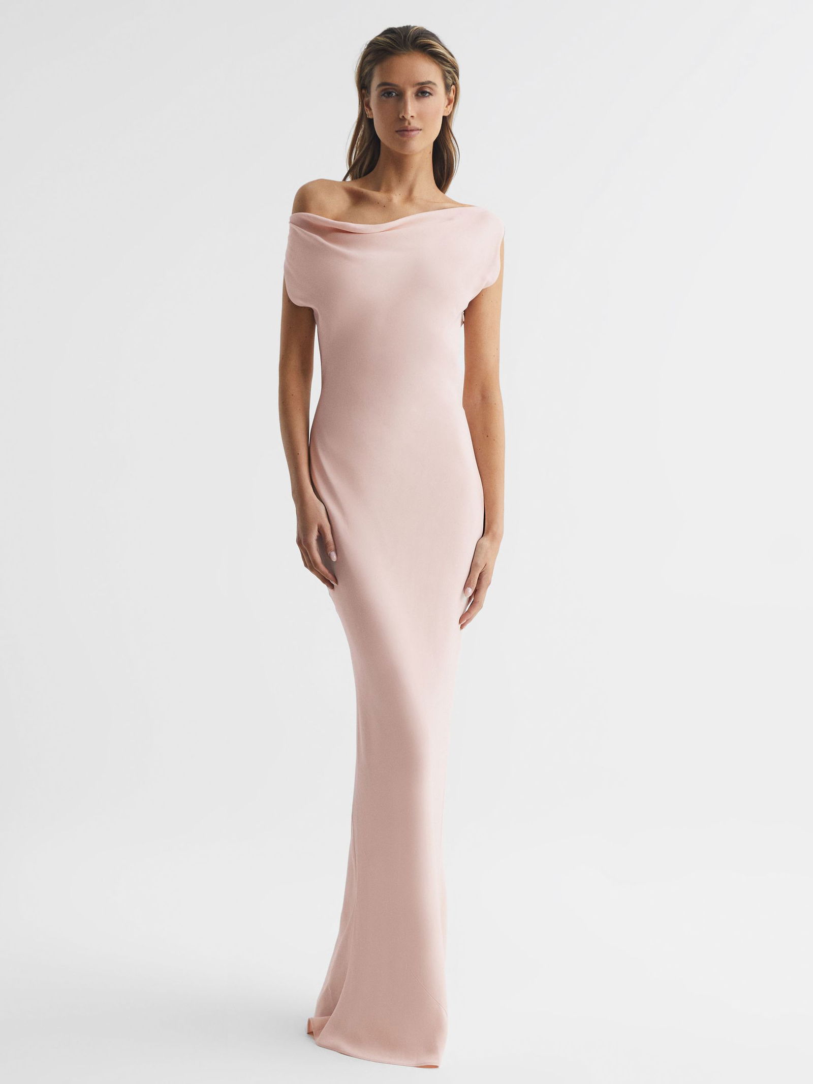 REISS Loretta Off-The-Shoulder Dress