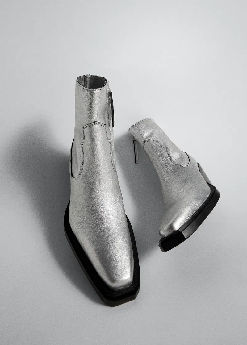 mango western ankle boots