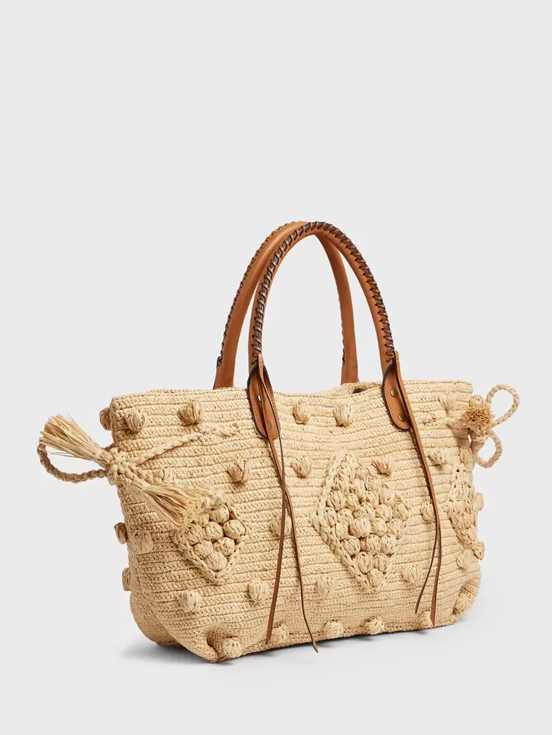 Gerard Darel Raffia Shoulder Bag endource