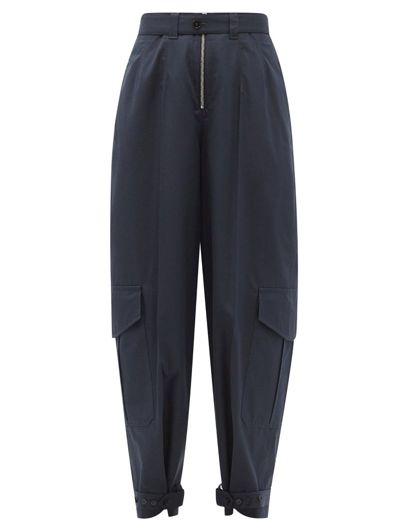 Jil Sander: Navy Tapered Trousers