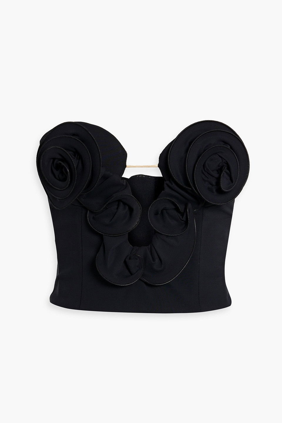 Magda Butrym Women's Sculptural Bustier Top Black