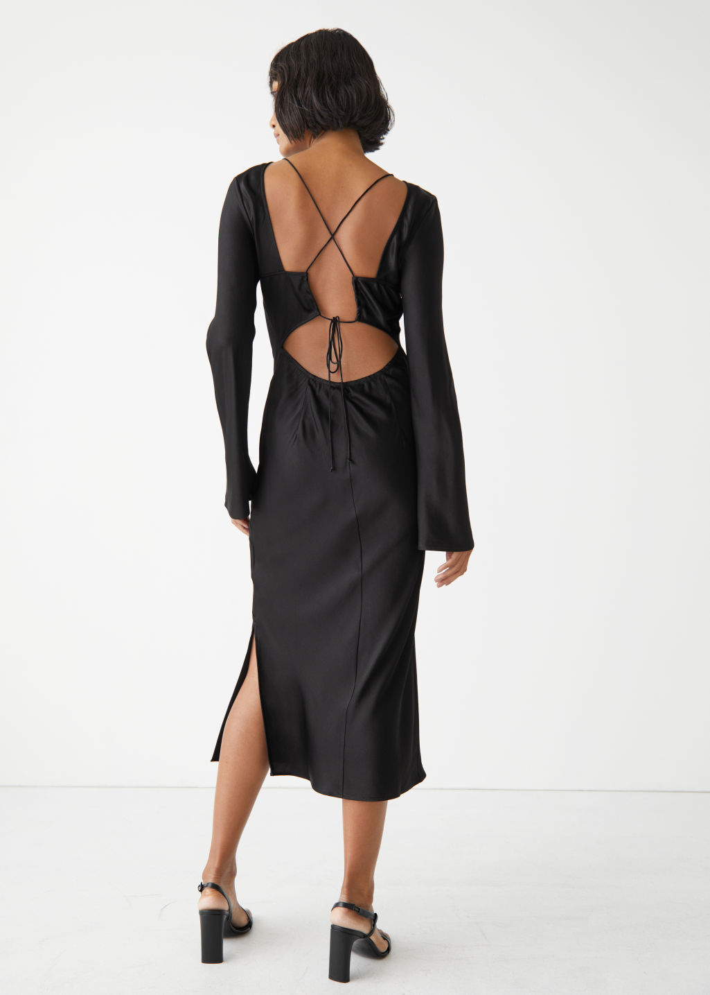 & OTHER STORIES Open Back Midi Dress | endource