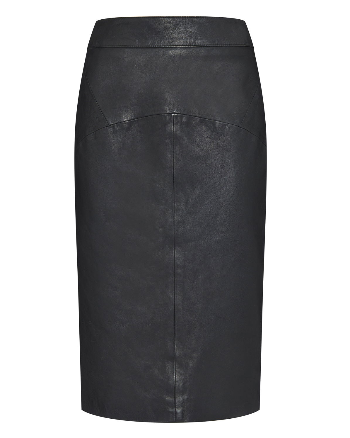 Leather Corset Detail High Waist Maxi Pencil Skirt | Karen Millen