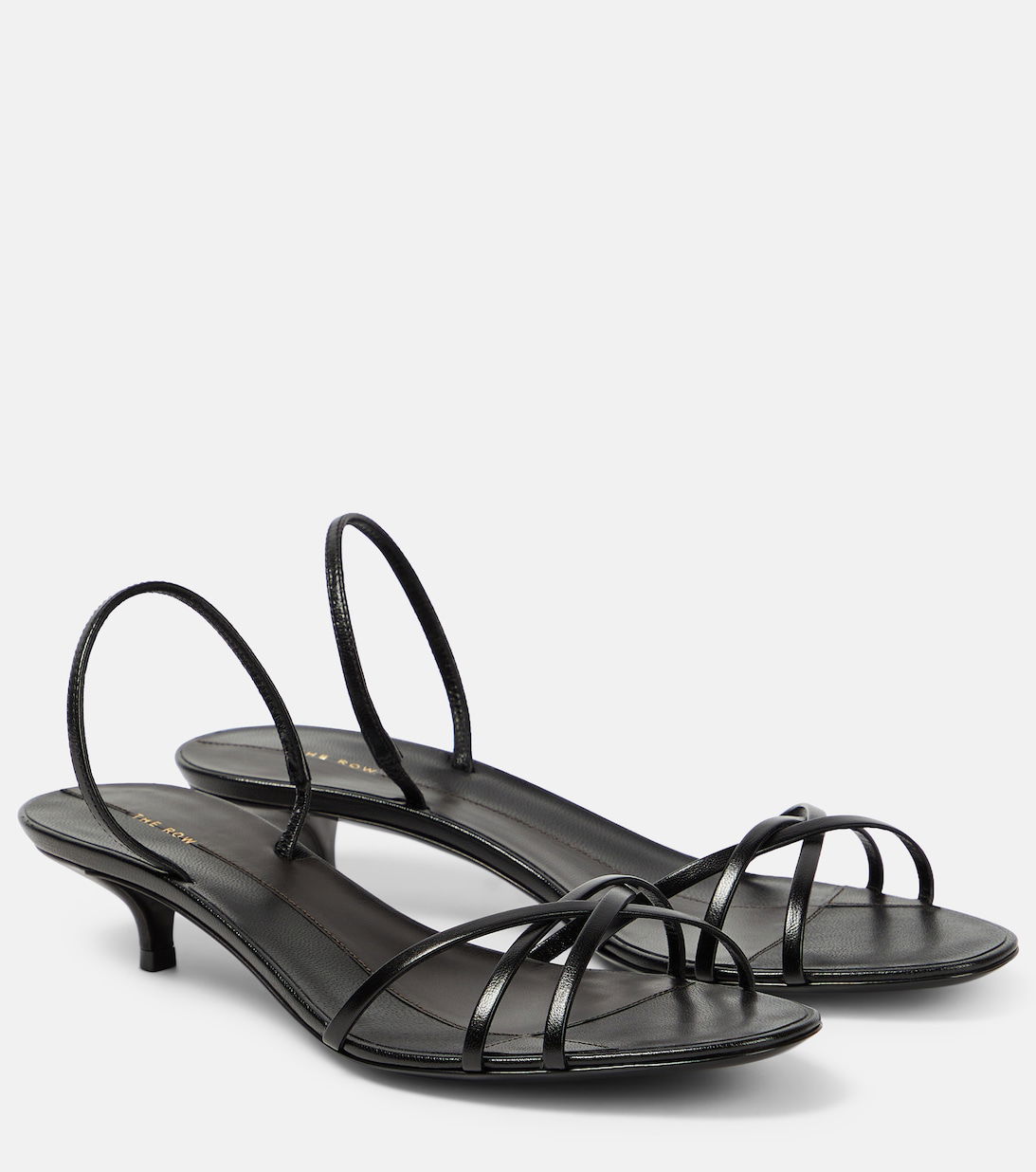 THE ROW Harlow 35 Leather Slingback Sandals | endource