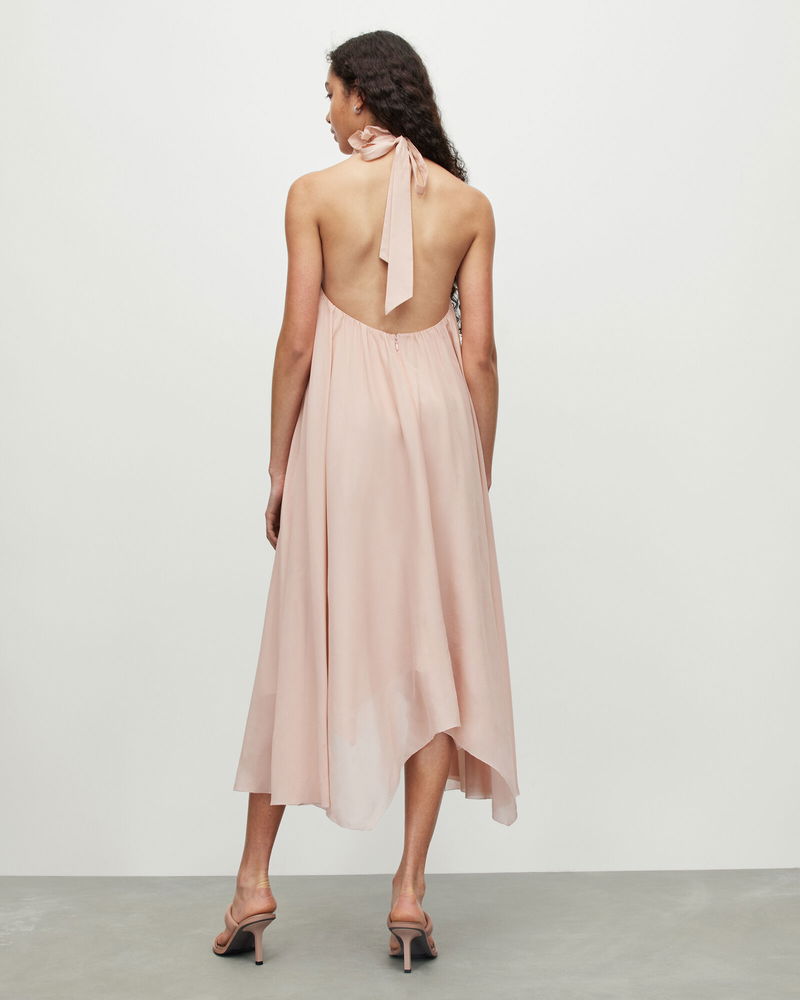 ALLSAINTS Alaya Silk Asymmetrical Maxi Dress | endource