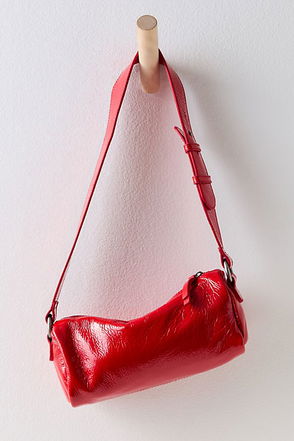 Free People Vic Velvet Hobo Bag - Wild Mulberry