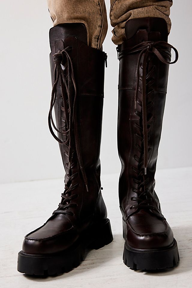 FREE PEOPLE FP Collection - Jones Tall Lace Up Boots | endource