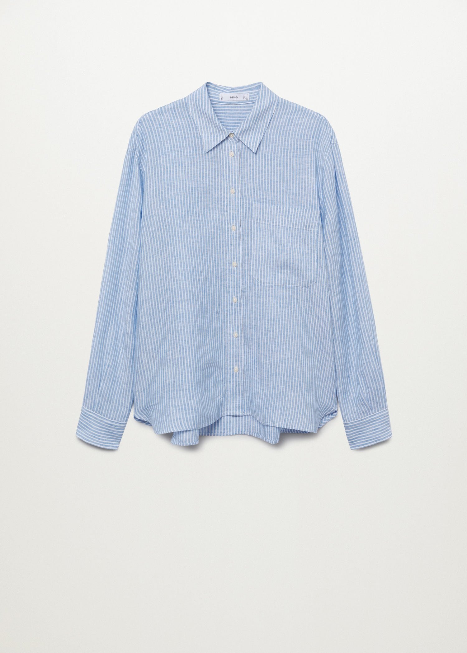 Reiss Campbell Linen Shirt, Blue