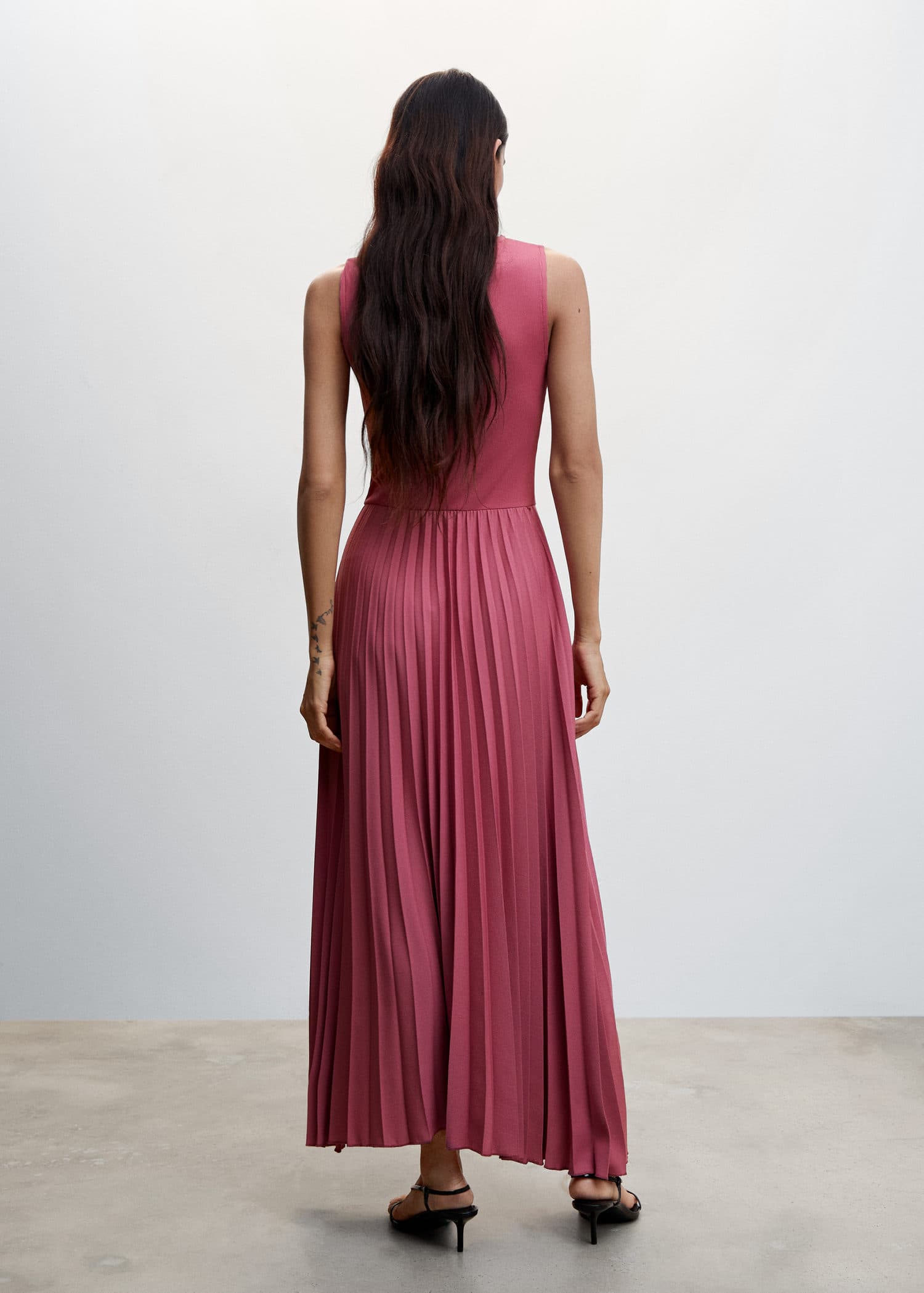 mango pleated knitted dress MANGO Pleated Knitted Dress