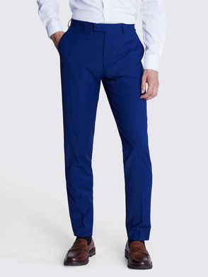 Striped wool suit pants