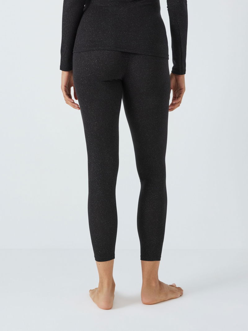 John Lewis Heat Generating Ribbed Thermal Leggings, Grey