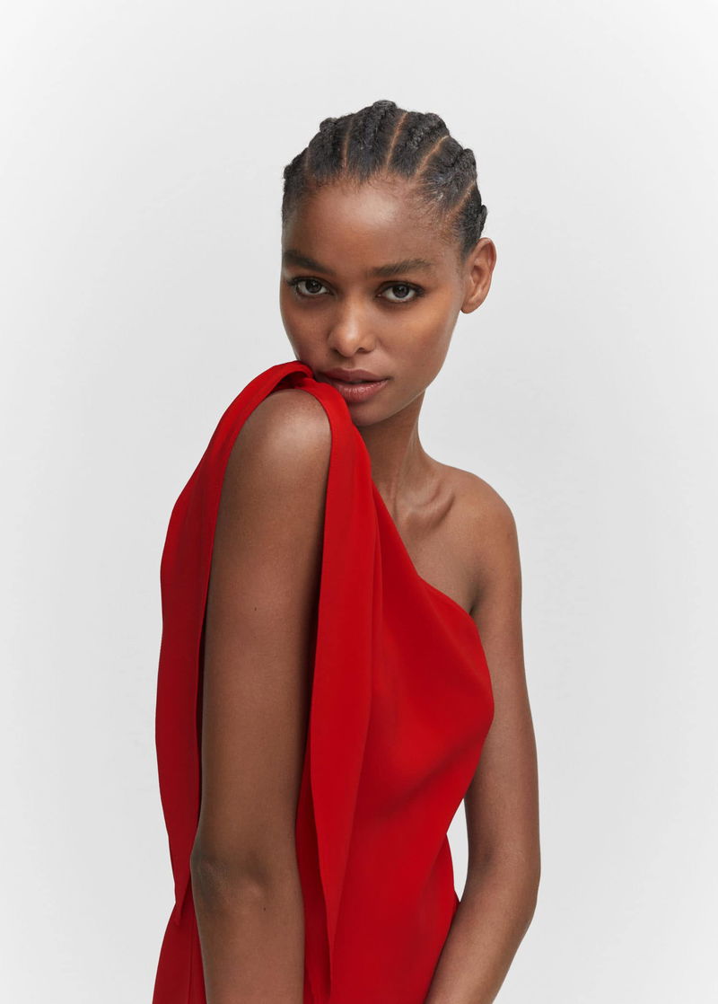 MANGO Asymmetric Bow Dress | endource MANGO Asymmetric Bow Dress | endource