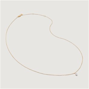 Rope Chain Necklace 41-46cm/16-18' in 18k Gold Vermeil on Sterling Silver