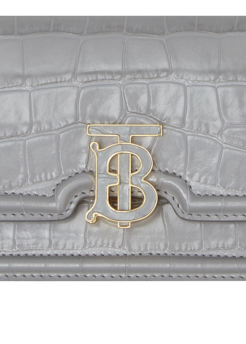 BURBERRY Embossed Leather Mini Chain Bag endource