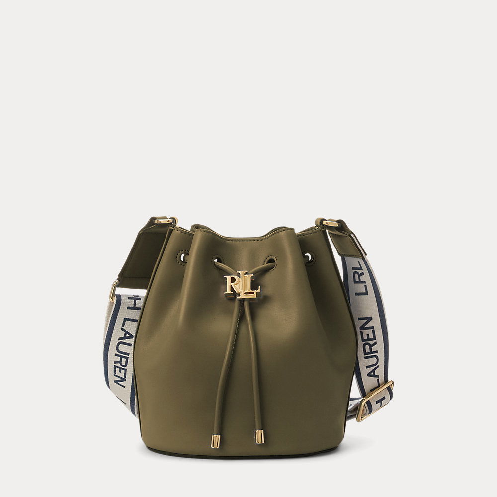LAUREN RALPH LAUREN Leather Medium Andie Drawstring Bag Endource