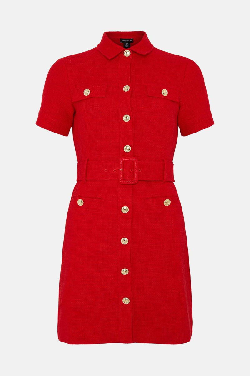 Fashion Oasis Red Utility Dress Oasis Dusty Rose Red Pinafore