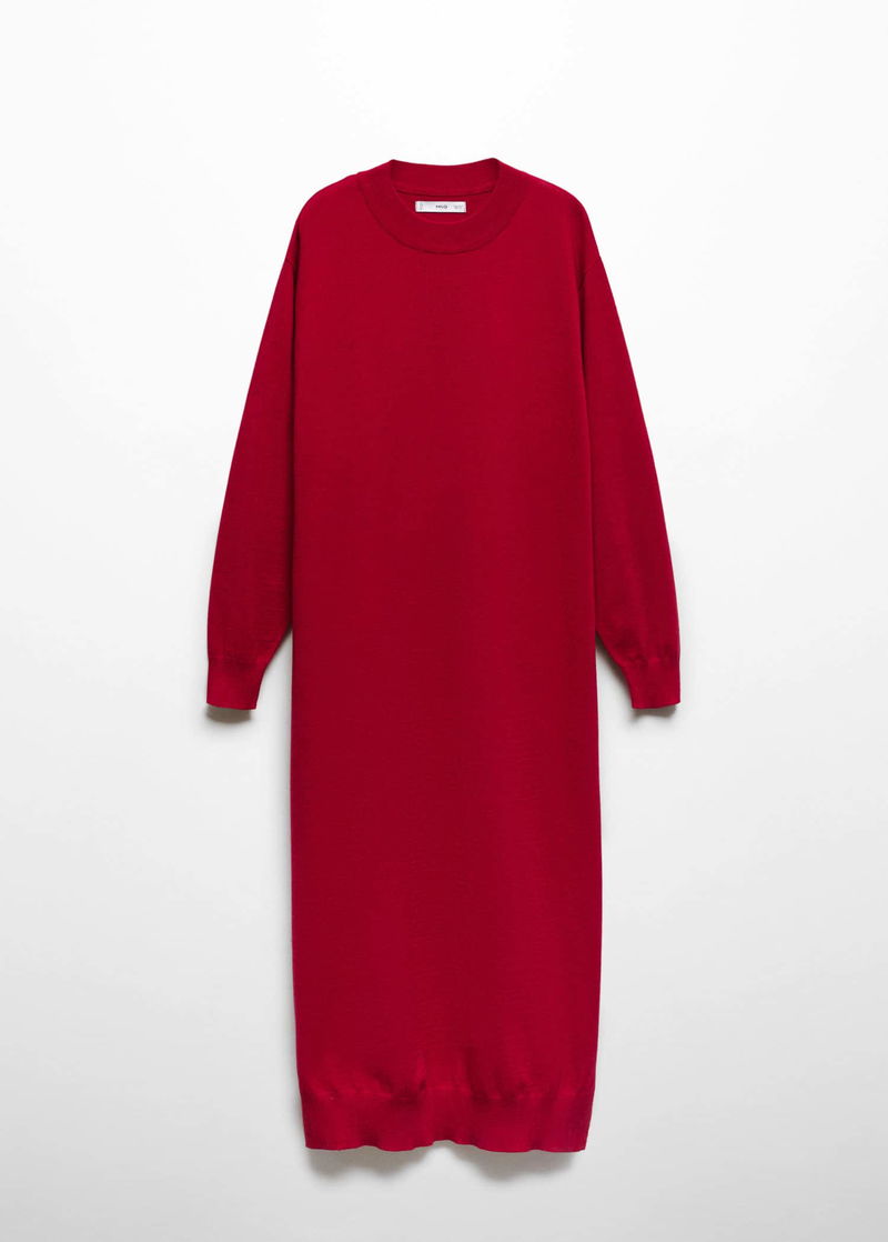 MANGO Round-Neck Knitted Dress | endource MANGO Round-Neck Knitted Dress | endource