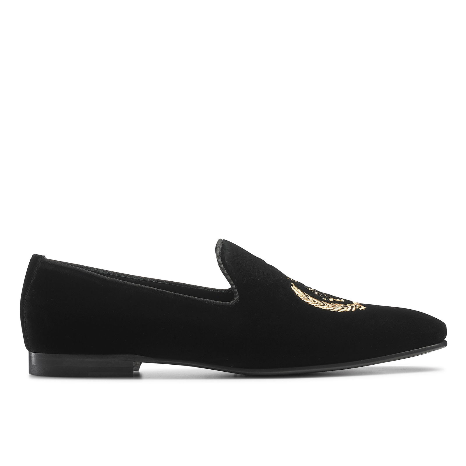 RUSSELL & BROMLEY Drago Embroidered Velvet Slipper | Endource