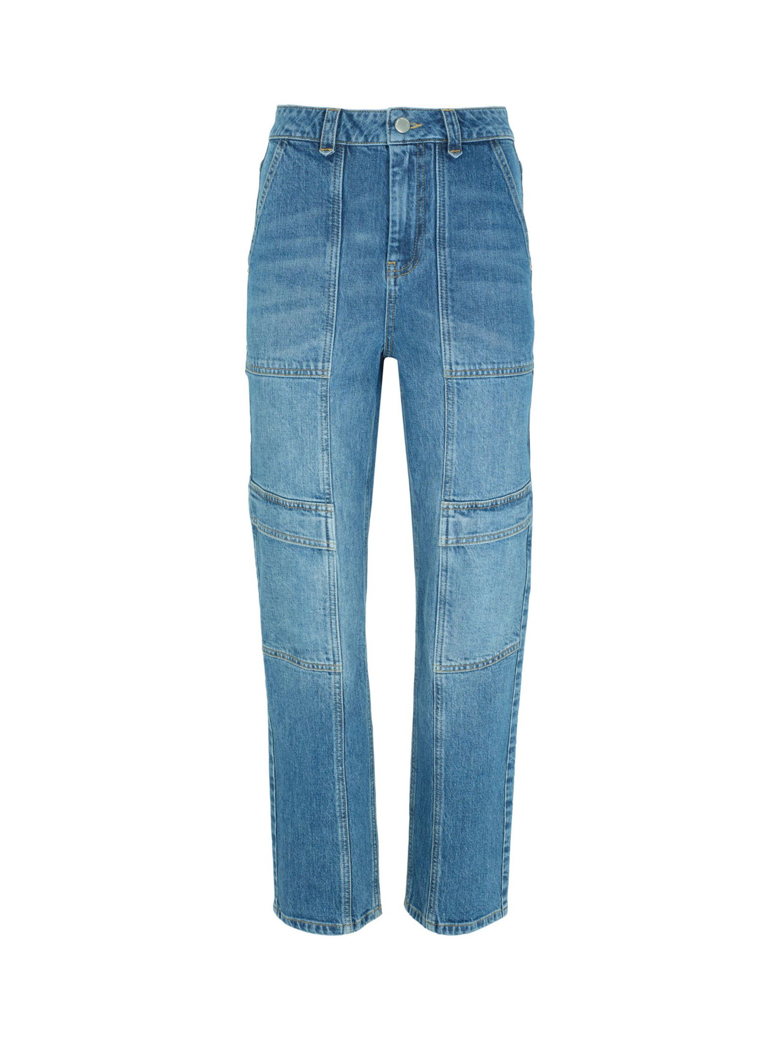 Mint Velvet High Rise Wide Leg Jeans, Indigo at John Lewis & Partners