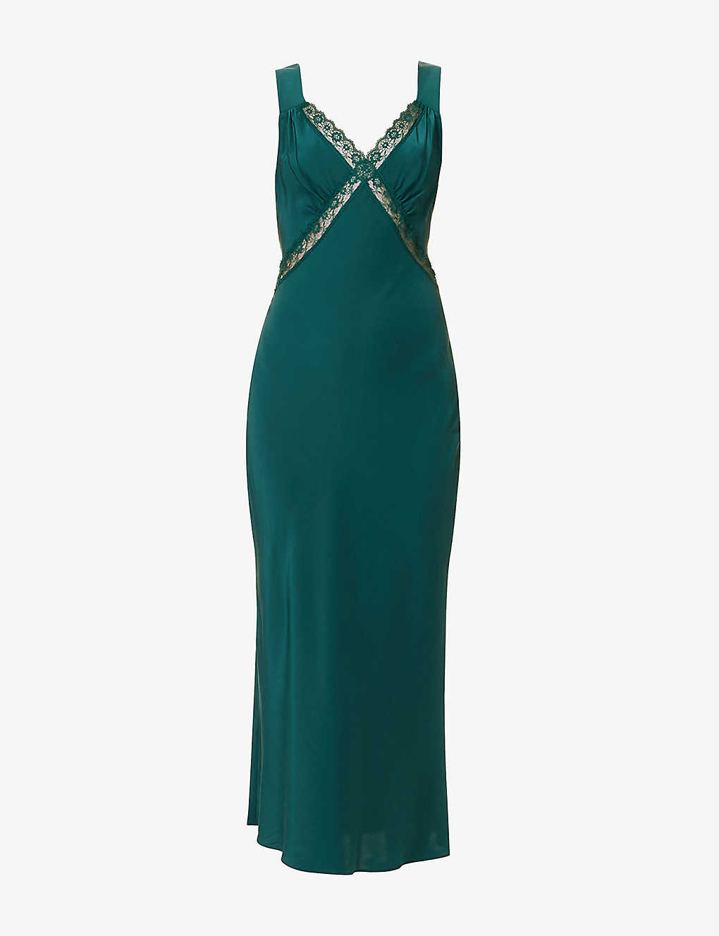 slim fit dress slacks Kieran Green A-Line Maxi Dress with Lace