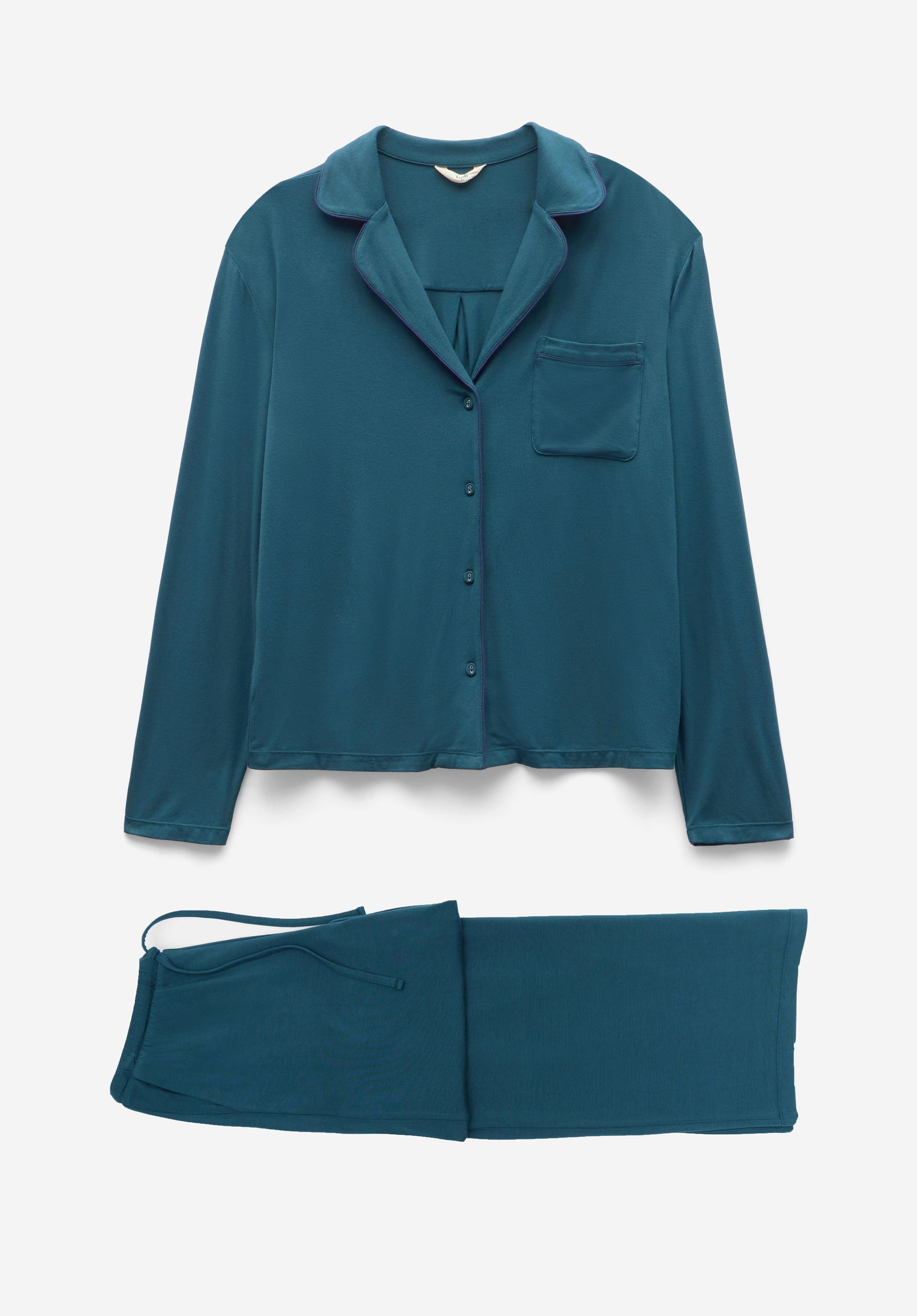 HUSH Arion Pyjamas in Teal | endource