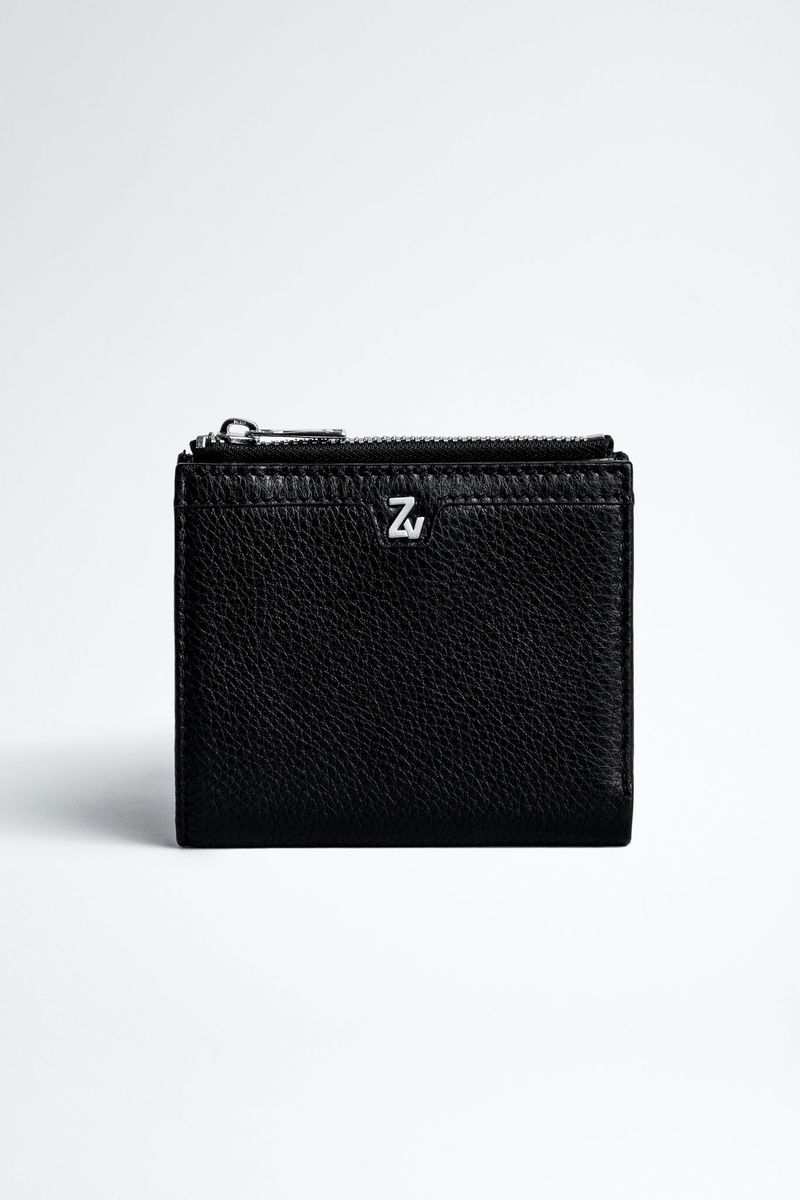 Zadig et Voltaire ZV Zip Leather Wallet, Small Leather