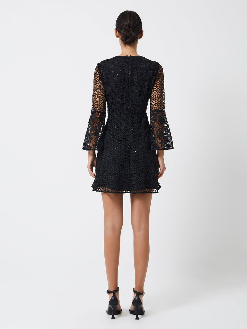 in the style white lace dress Like An Angel Long Sleeve Lace Dress White