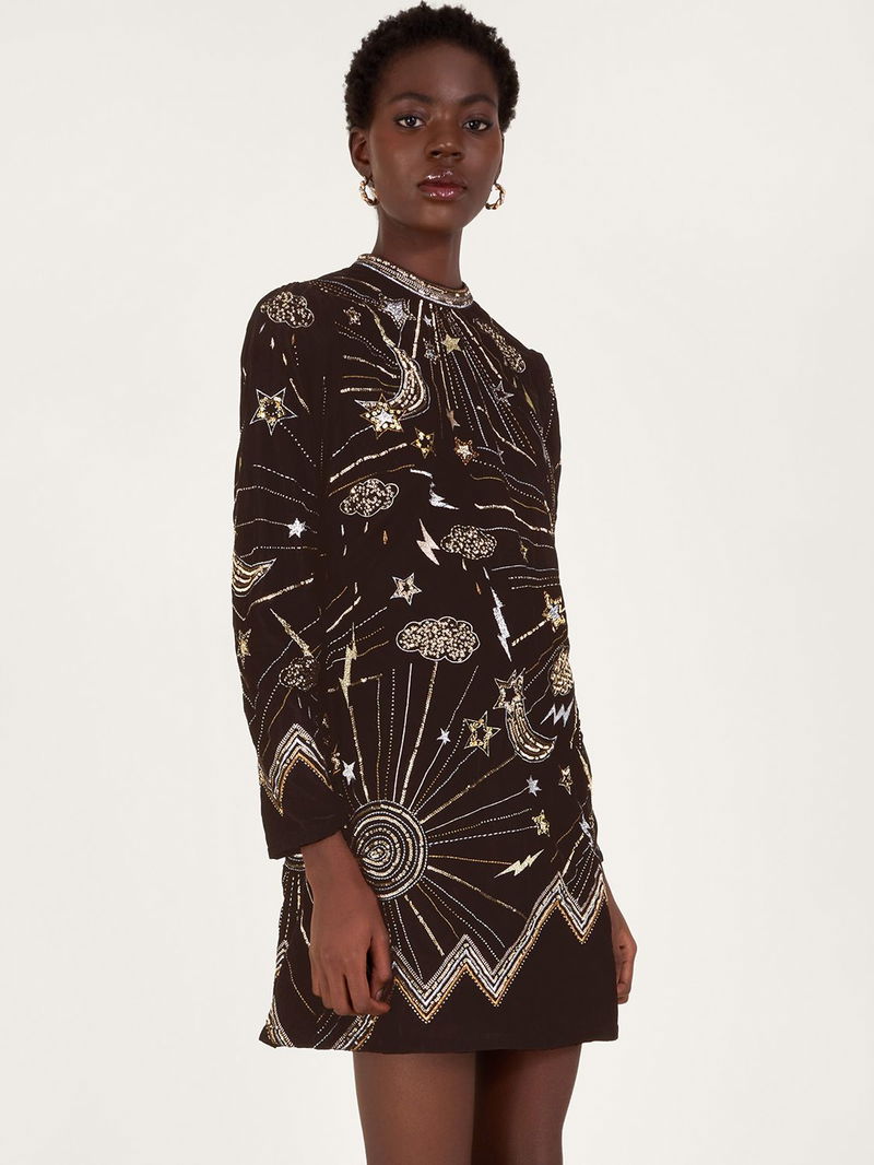 Monsoon Tina Embroidered Mini Tunic Dress | endource