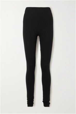 ARKET Zip Detail Jersey Leggings in Black