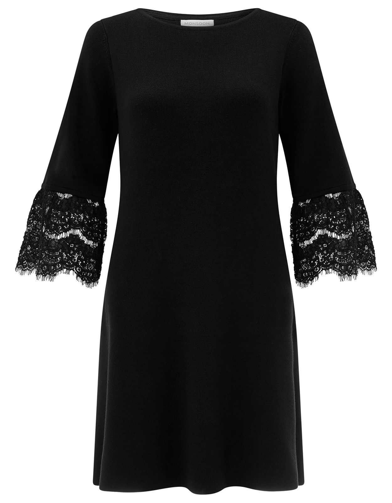 Monsoon Marianne Lace Sleeve Dress | Endource