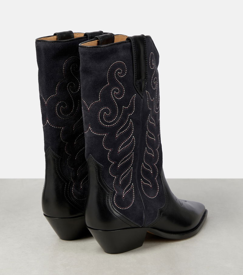 isabel marant embroidered boots