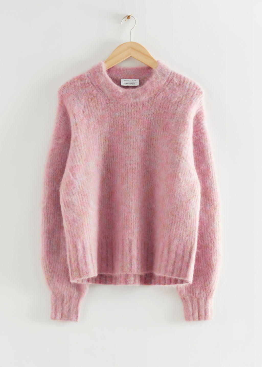 & OTHER STORIES Fuzzy Mohair Jumper in Pink Endource