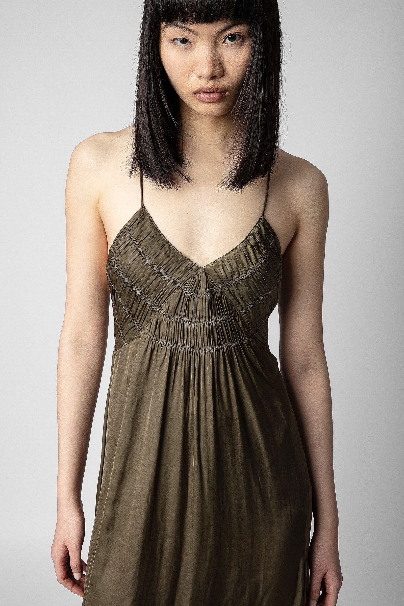 rayonne satin dress Zadig&voltaire Rayonne Satin Maxi Dress