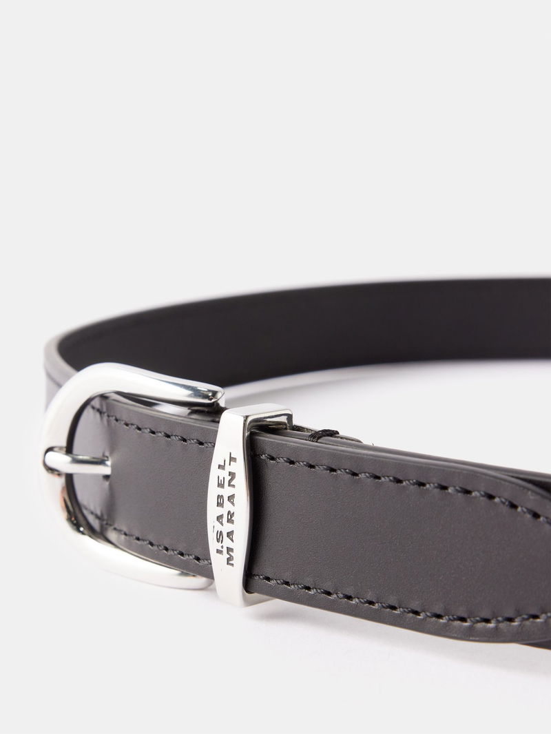 ISABEL MARANT Zadd Leather Belt | endource display picture 3