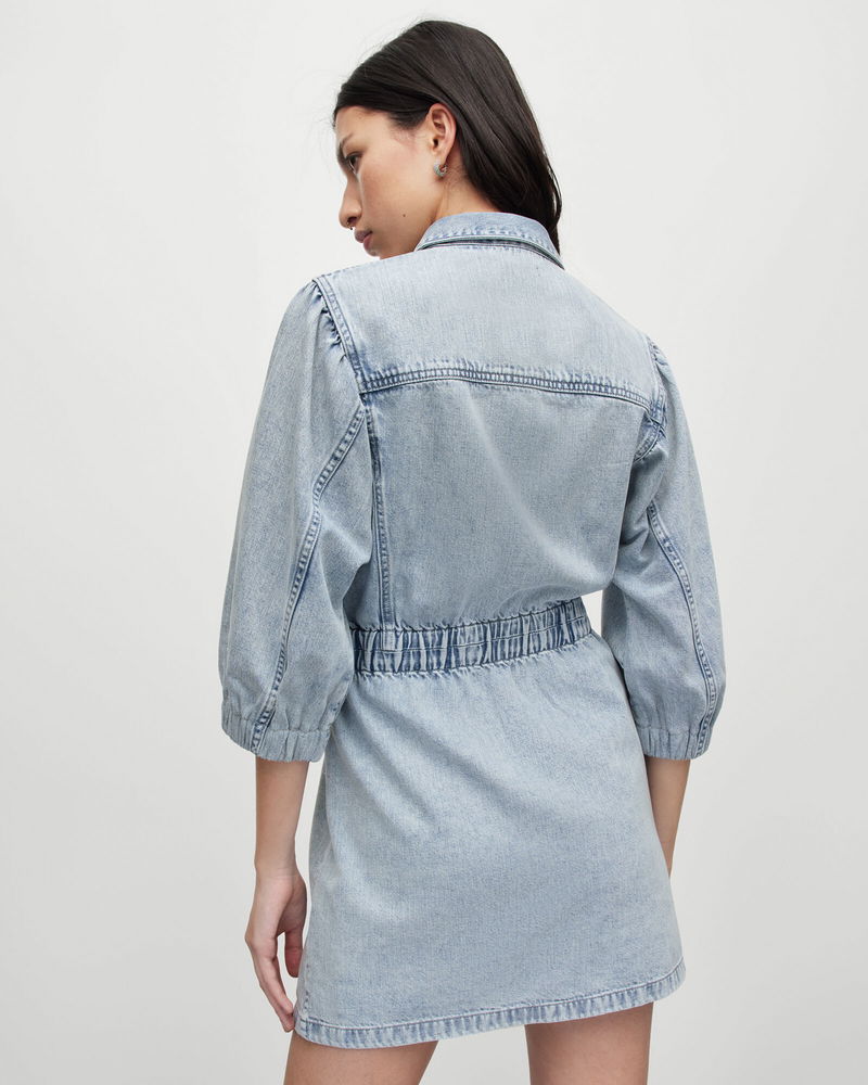 white christmas dresses Classic Denim Overall Dress – Azalea Avenue Boutique main image 0
