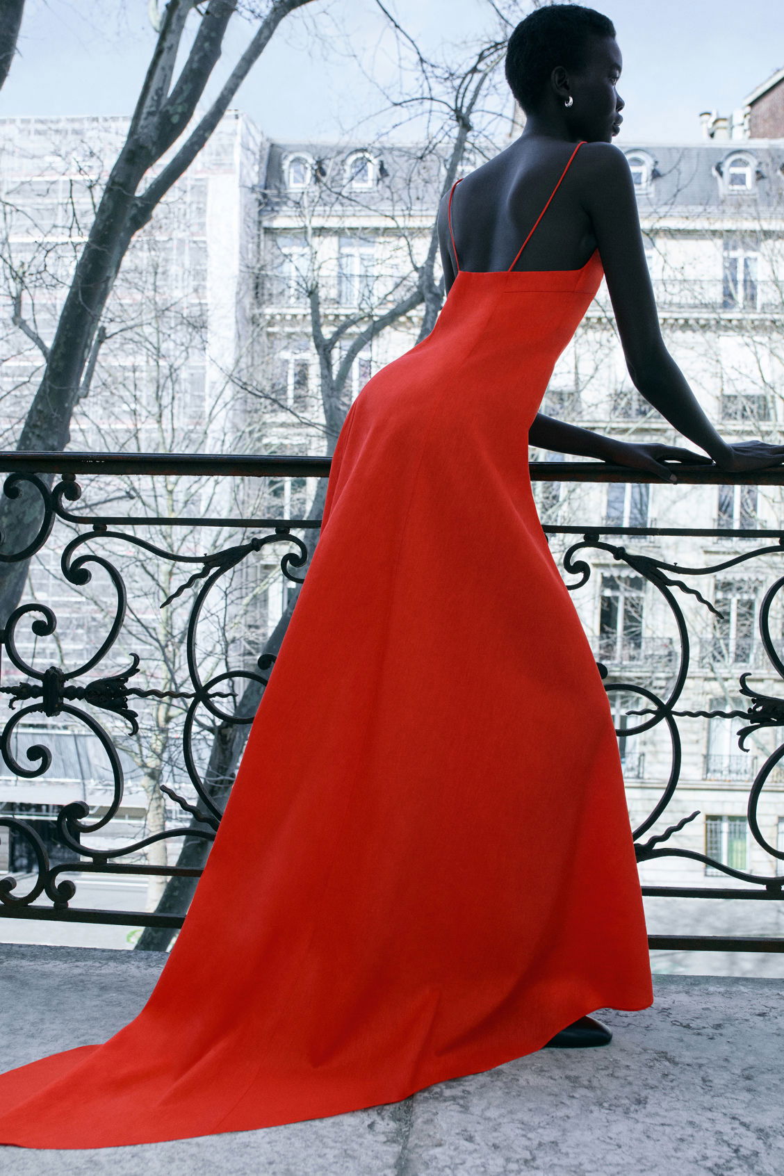 cos the v-neck linen maxi dress COS The V-Neck Linen Maxi Dress